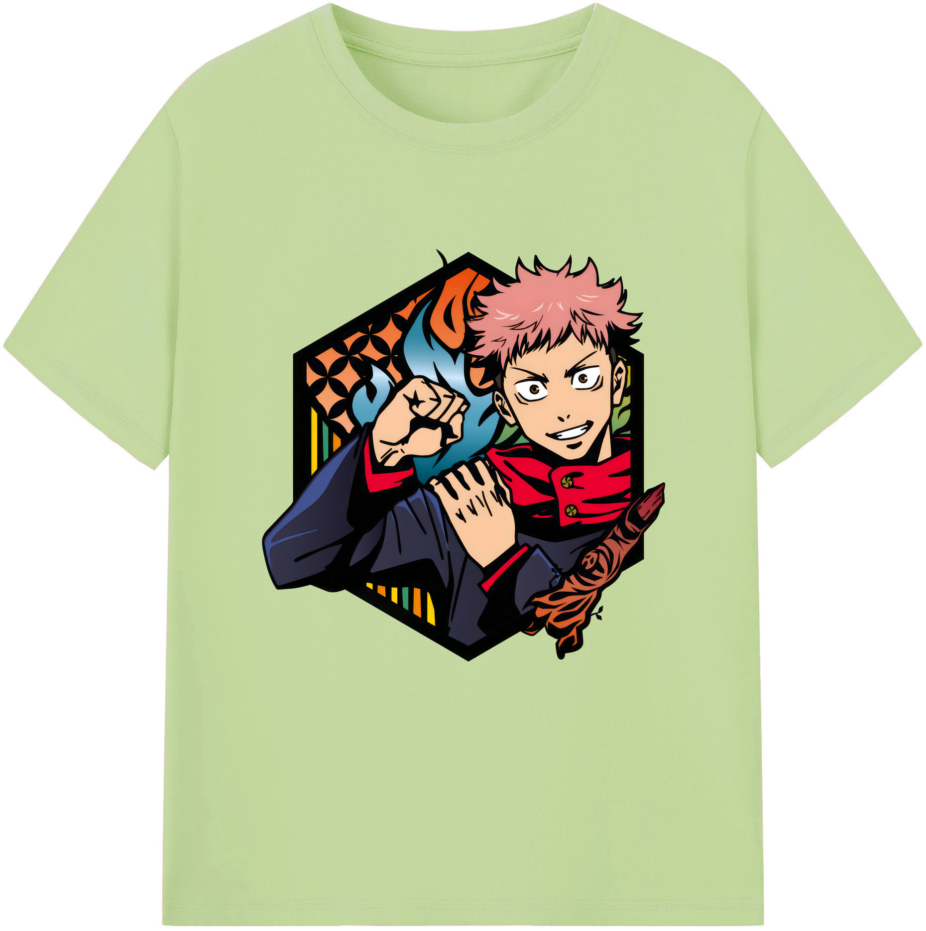 （画像用） 呪術廻戦 Jujutsu Kaisen 綿100％半袖Tシャツ（フロントプリント）